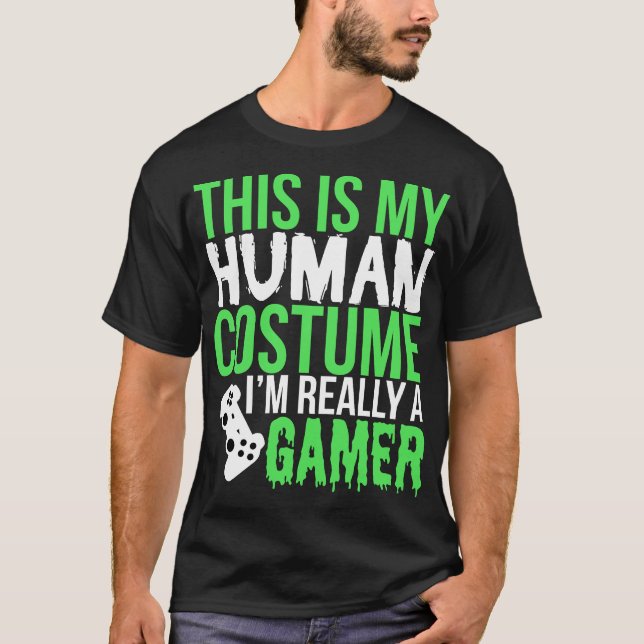 Camiseta Éste es mi traje humano que soy realmente un (Anverso)