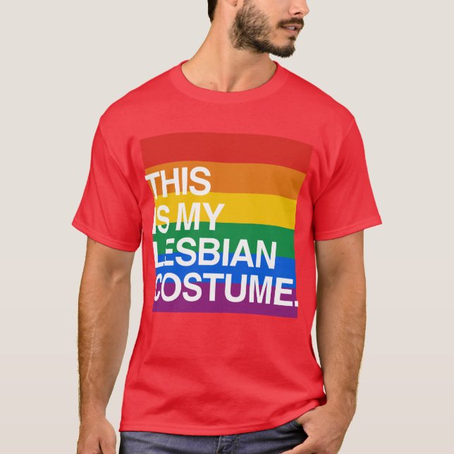 CAMISETA ÉSTE ES MI TRAJE LESBIANO (Anverso)