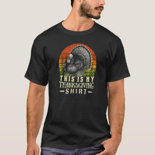 Camiseta Este Es Mi Turco De Otoño De Acción De Gracias Vin