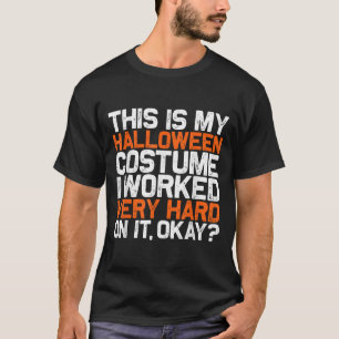 Camiseta Este Es Mi Vago Disfraz De Halloween Que Trabajé M
