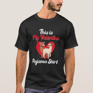 Camiseta Este Es Mi Valente De San Valentín Pajama Mi Llama