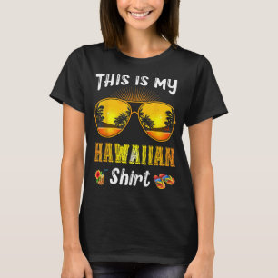 Camiseta Este Es Mi Verano Tropical De Gafas De Sol De Hawá
