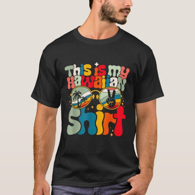 Camiseta Este Es Mi Vestido De Luau Tropical De Camisas Haw (Anverso)