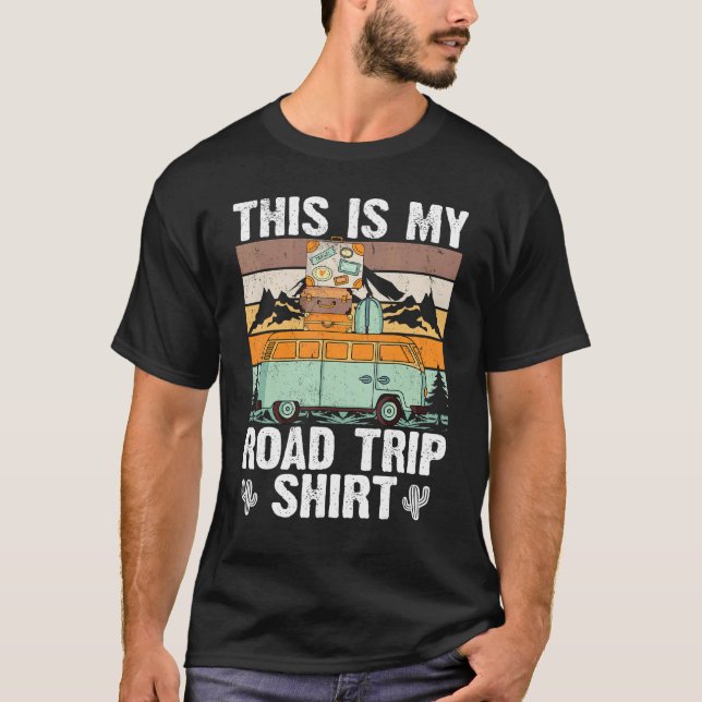Camiseta Este es mi viaje por carretera Camping Retro Vinta (Anverso)
