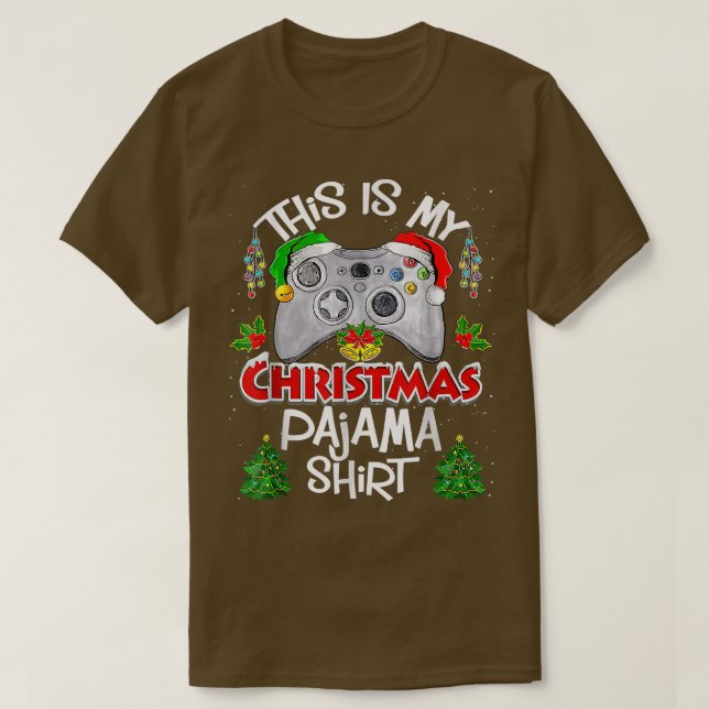 Camiseta Este es mi video divertido de los Navidades Pajama (Diseño del anverso)