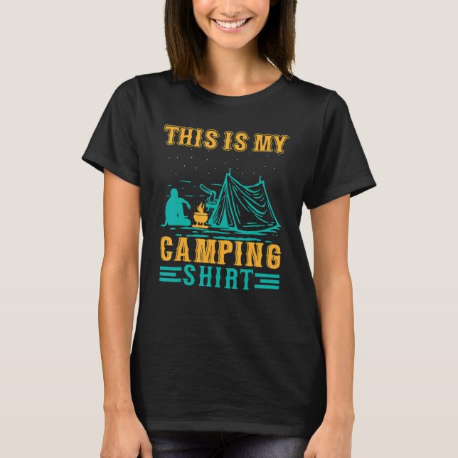 Camiseta Este Es Mi Vintage De Camping (Anverso)