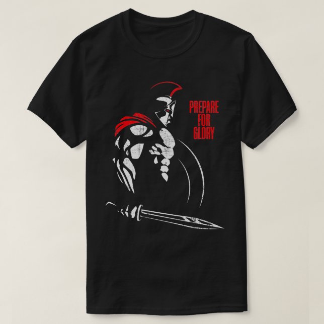Camiseta Este es Sparta Warrior Armor Helmet Shield & Sword (Diseño del anverso)