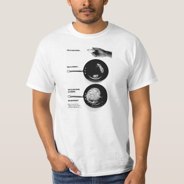 Camiseta Éste es su cerebro en la religión (Anverso)
