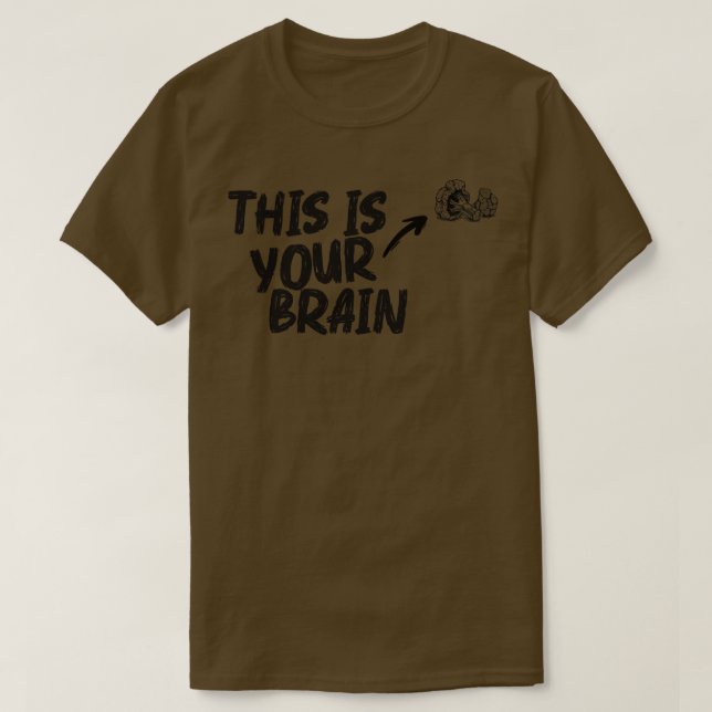 Camiseta Este es tu cerebro (Diseño del anverso)