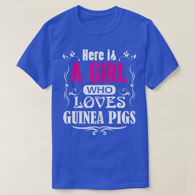 Camiseta Este Es Un Chica Que Ama A Los Cerdos De Guinea (Diseño del anverso)