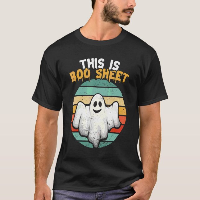 Camiseta Este Es Un Disfraz De Halloween Retro De Fantasma  (Anverso)