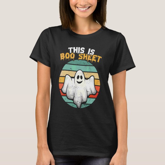 Camiseta Este Es Un Disfraz De Halloween Retro De Fantasma  (Anverso)