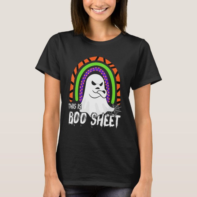 Camiseta Este es un disfraz de Halloween retro fantasma de  (Anverso)