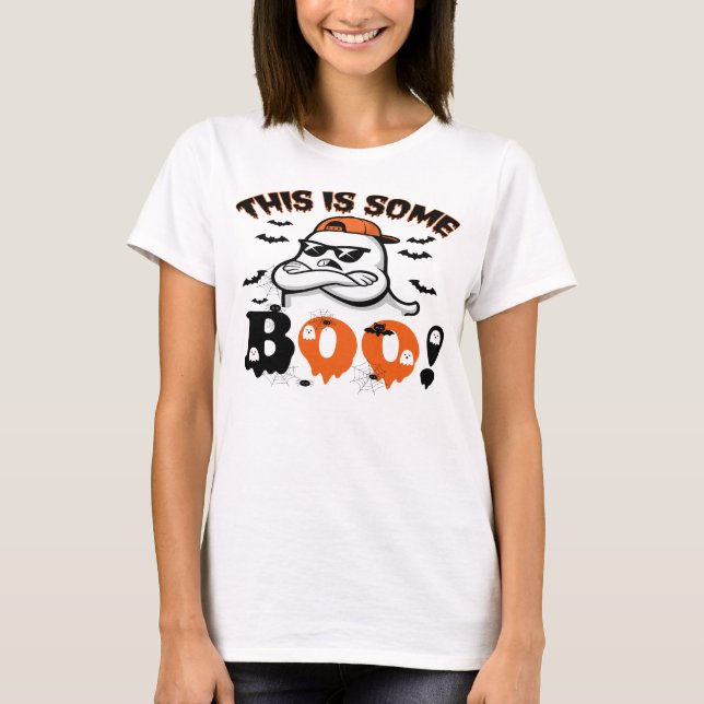 Camiseta Este Es Un Fantasma Gracioso De Boo Halloween (Anverso)