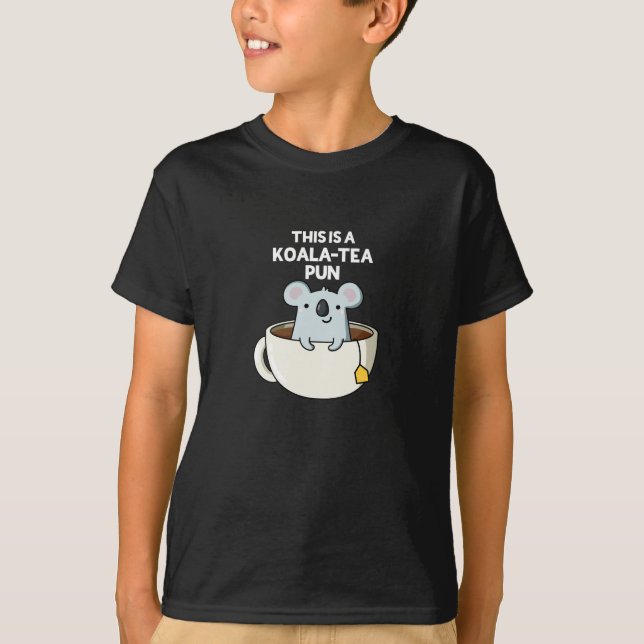 Camiseta Este Es Un Funny Koala Pun Dark BG De Koala-tea (Anverso)