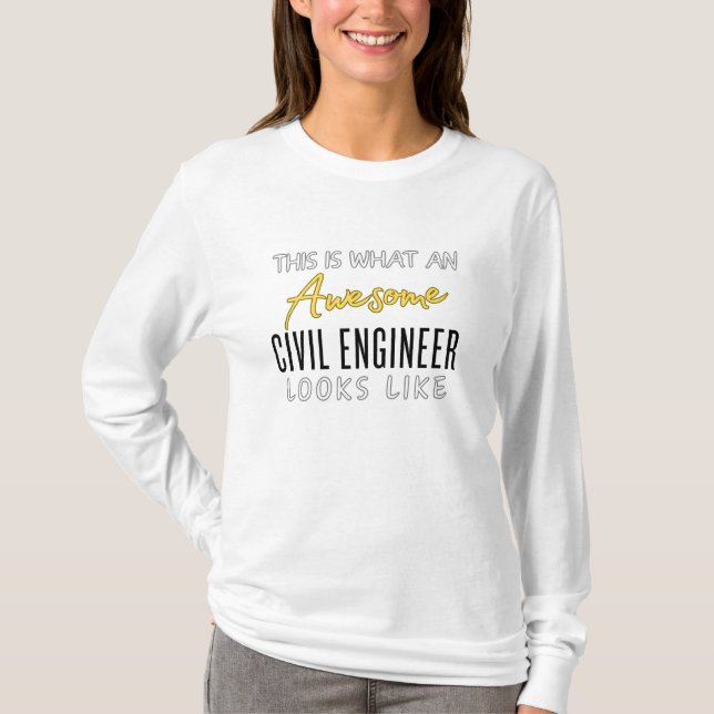 Camiseta Este es un ingeniero civil increíble (Anverso)