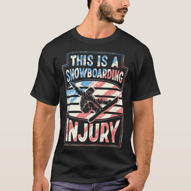 Camiseta Este Es Un Lesiones De Snowboard (Anverso)