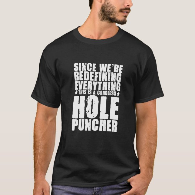 Camiseta Este Es Un Puncher De Agujero Sin Cordones (Anverso)