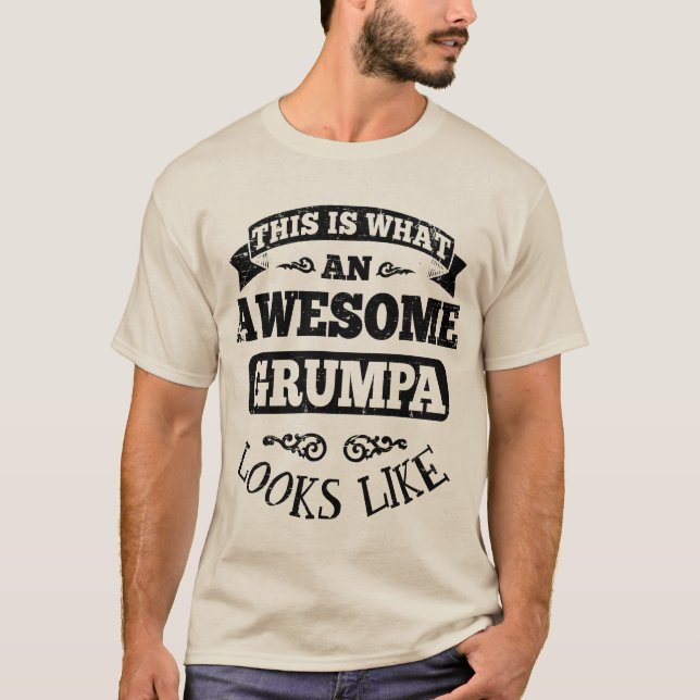 Camiseta Éste es un qué Grumpa impresionante parece (Anverso)
