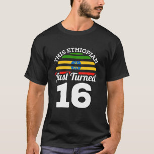 Camiseta Este Etíope Acaba De Cumplir 16 Años En Etiopía