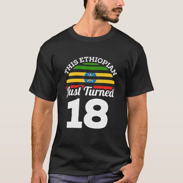 Camiseta Este Etíope Acaba De Cumplir 18 Años En Etiopía (Anverso)