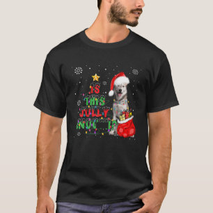 Camiseta Este feliz perro Husky siberiano Feliz Navidad