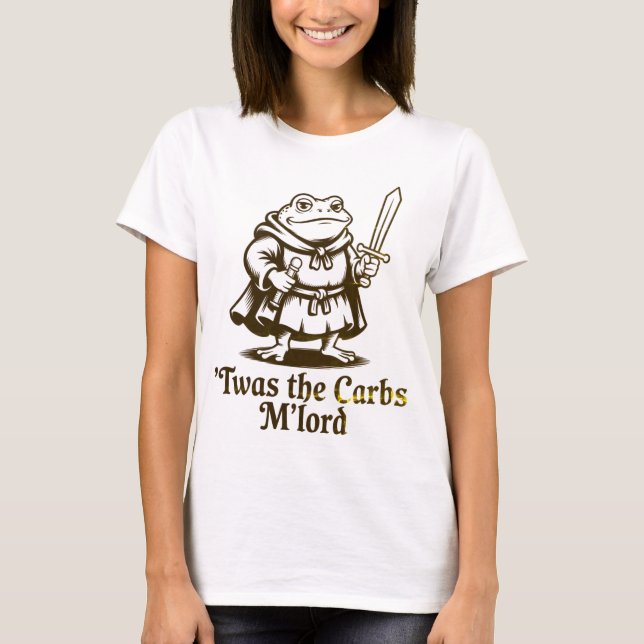 Camiseta Este fue el meme de espuma divertida de carbs M’Lo (Anverso)