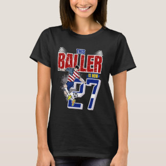 Camiseta Este futbolista tiene ahora 27 años