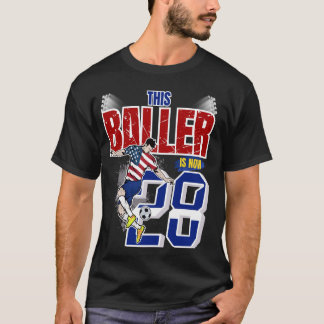 Camiseta Este futbolista tiene ahora 28 años