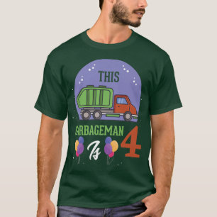 Camiseta Este Garbageman es el 4to Camión de Basura de cump