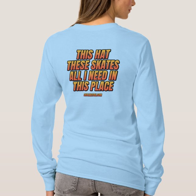 Camiseta Este Gorra y estos patines alternativos (Reverso)