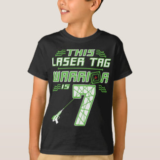 Camiseta Este Guerrero de Etiquetas Láser tiene 7 Años de J