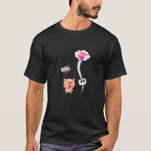 Camiseta Este HALLOWEEN Usamos ROSA - Cerdito