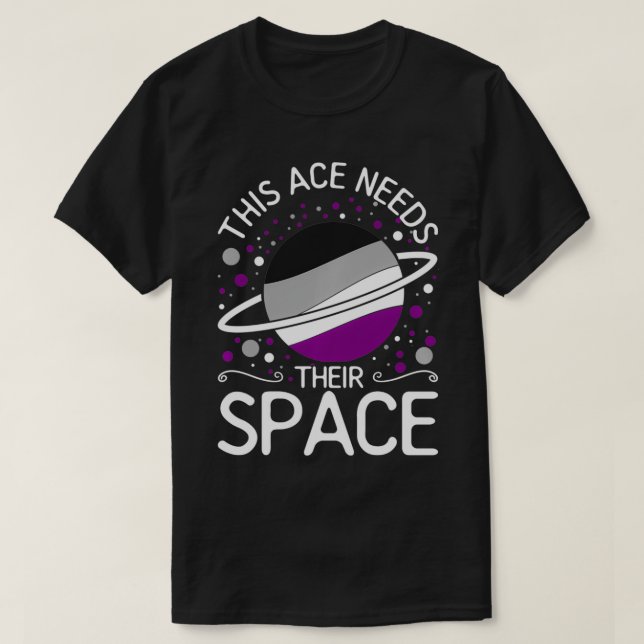 Camiseta Este Hielo Necesita Su Lugar Aseualidad Saturn Ace (Diseño del anverso)