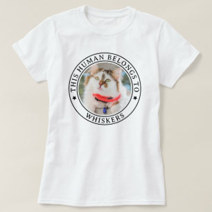 Camiseta Este Humano Pertenece A Foto Y Nombre De Personali