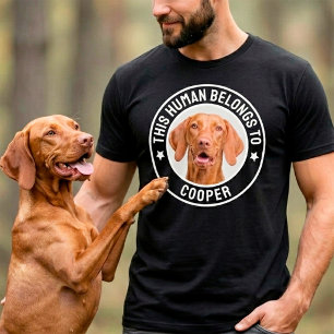 Camiseta Este Humano Pertenece A Perro / Gato Nombre, Foto 