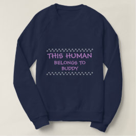 Camiseta Este humano pertenece a tu perro o gato, Mascota
