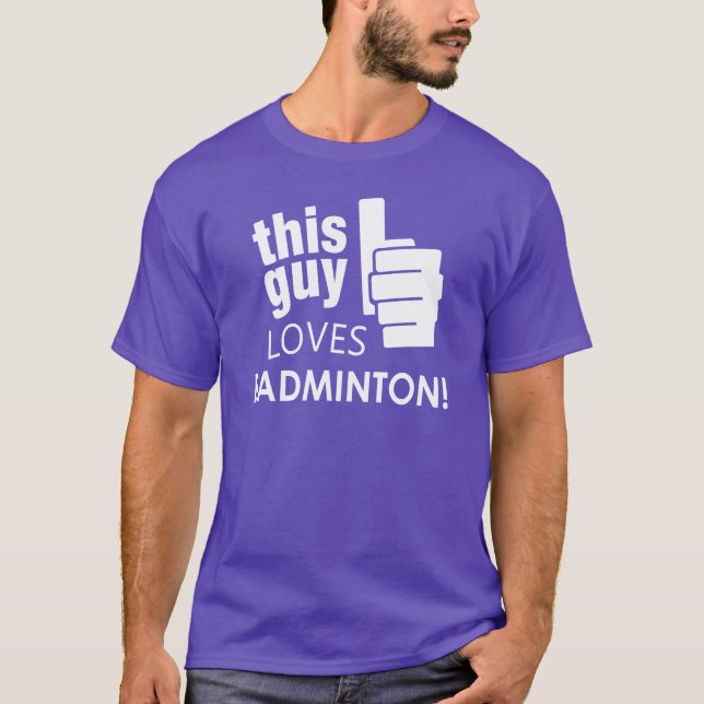 Camiseta ¡Este individuo ama bádminton! (Anverso)