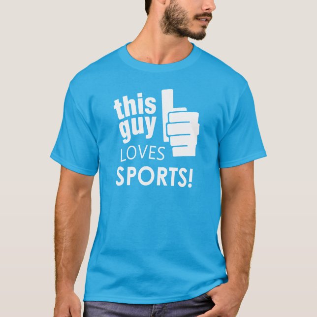 Camiseta ¡Este individuo ama deportes! (Anverso)