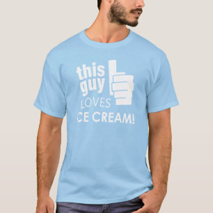 Camiseta ¡Este individuo ama el helado!
