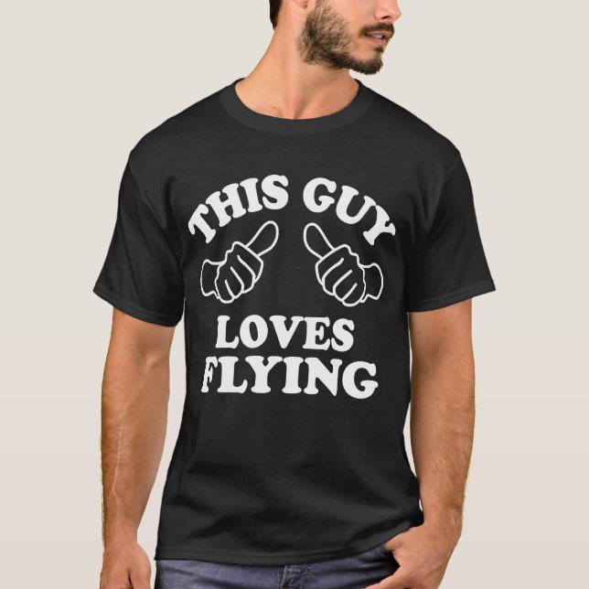 Camiseta Este individuo ama el volar (Anverso)
