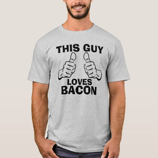 Camiseta Este individuo ama frase del tocino (Anverso)