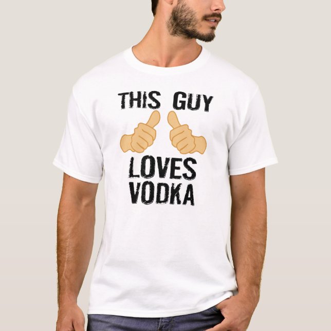 Camiseta Este individuo ama la vodka (Anverso)