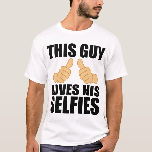 CAMISETA ESTE INDIVIDUO AMA SU SELFIES (Anverso)