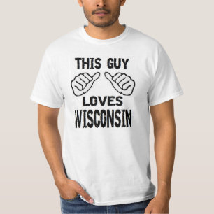 Camiseta este individuo ama Wisconsin