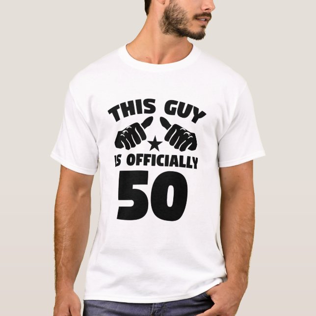 Camiseta Este individuo es oficialmente 50 años del 50.o (Anverso)