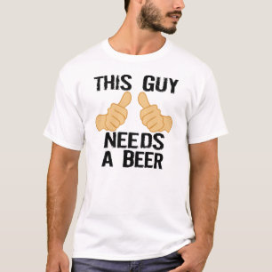 CAMISETA ESTE INDIVIDUO NECESITA UNA CERVEZA
