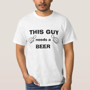 Camiseta Este individuo necesita una cerveza