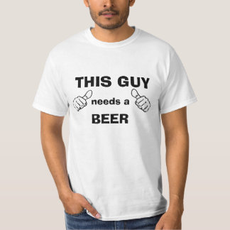Camiseta Este individuo necesita una cerveza
