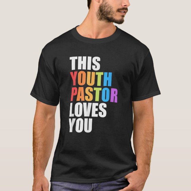 Camiseta Este joven pastor te ama Orgullo Tee Orgullo Ally  (Anverso)